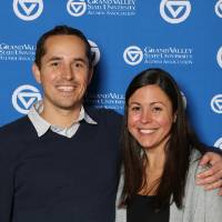 Lakers pose at Giving Tuesday photo booth